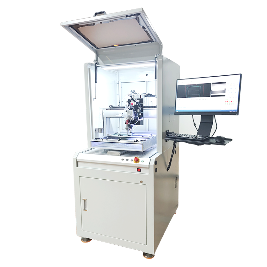 Visual following coating machine